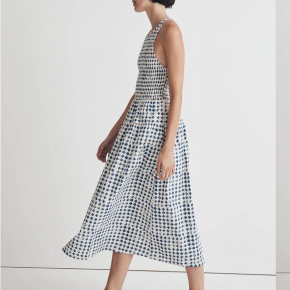 Shibori Halter Tiered Midi Dress - Picture 2 of 7